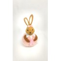 Iepuraș textil cu agățătoare 12cm