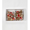 Set iepurași de lemn 4cm